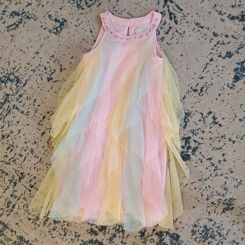 Tahari size 10 pastel tulle dress